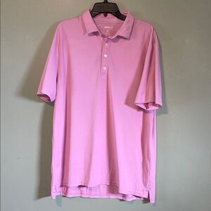 Johnnie-O Pink Polo Shirt for Men XL